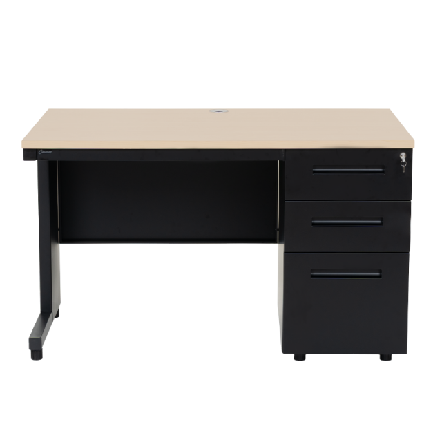 Metal desk Carmen CR-1321 ZH - beech / black