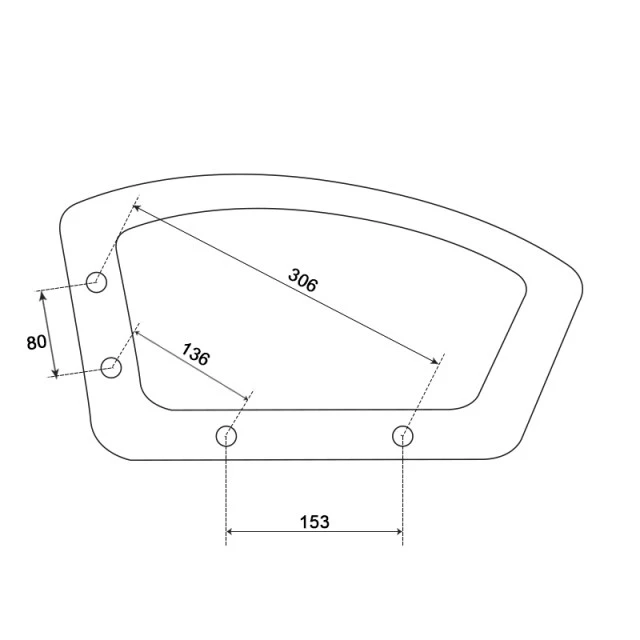 Armrest for office chair 6075 - right