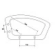 Armrest for office chair 6081 - right