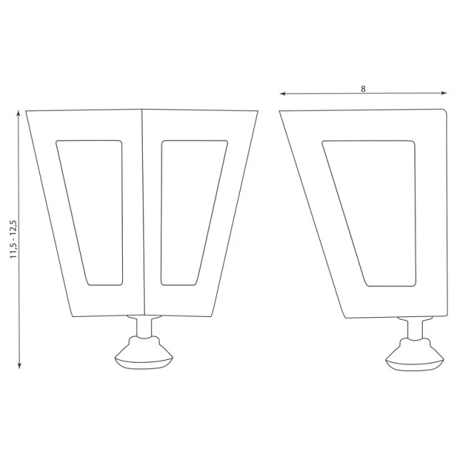 Metal cabinet leg set