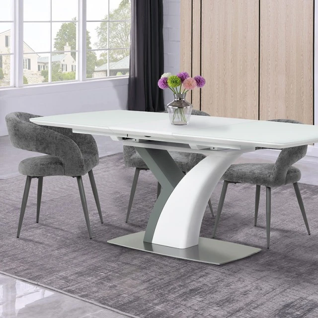 Extendable dining table OMIS - white