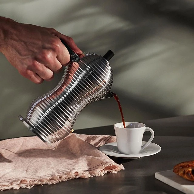 Pulcina coffee maker 6 cups Color aluminum