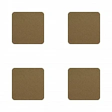 Square coasters for cups 4pcs Cork color