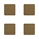 Квадратни подложки за чаши 4бр Цвят корк