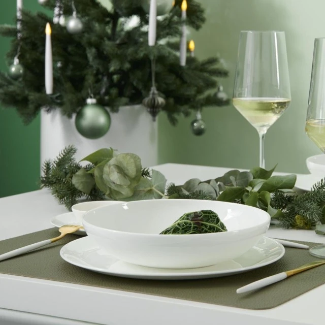 Дълбока чиния A table 22см Цвят бяло