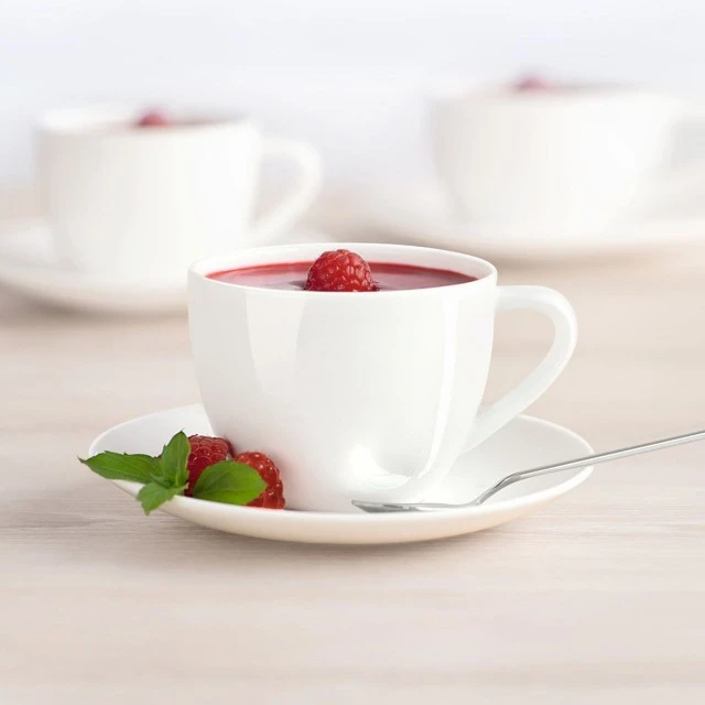Чаша с чиния A table 0,250мл Цвят бяло