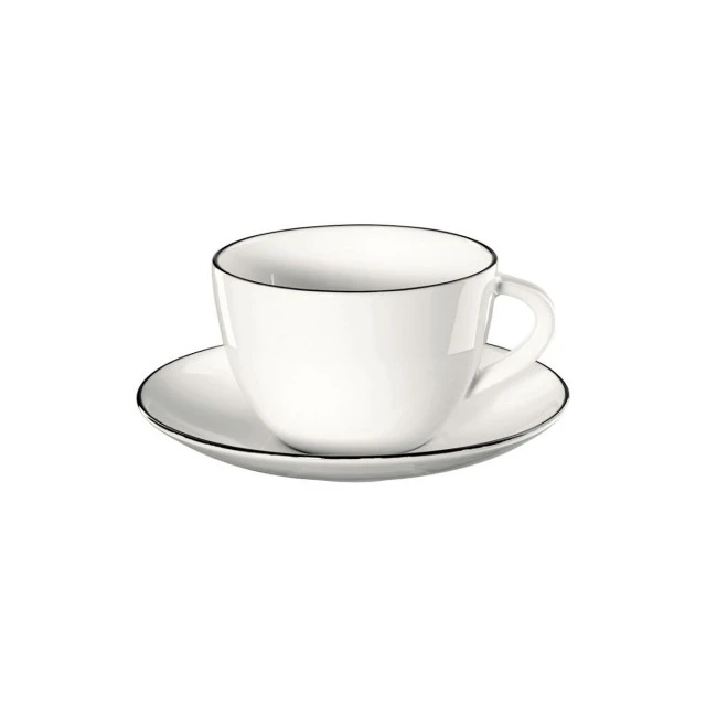 Чаша с чиния A table 0,210мл Цвят черно