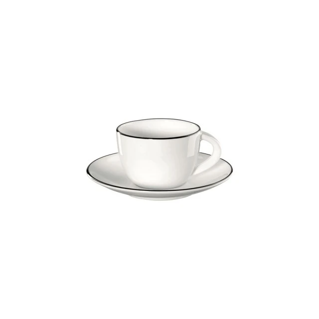 Чаша с чиния A table 0,070мл Цвят черно