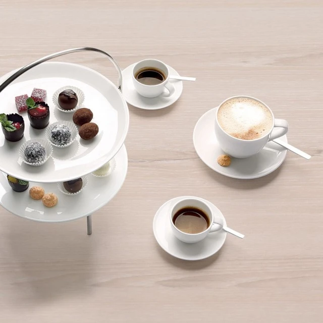 Чаша с чиния A table 0,070мл Цвят бяло