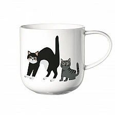 Κούπα Coppa για γάτες και σκύλους 0.400ml με θέμα "Έκπληκτες γάτες"