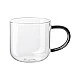 Glass cup Coppa 0.400ml Color gray