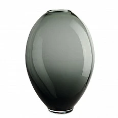Γυάλινο βάζο Mara 25cm 17cm Χρώμα γκρι