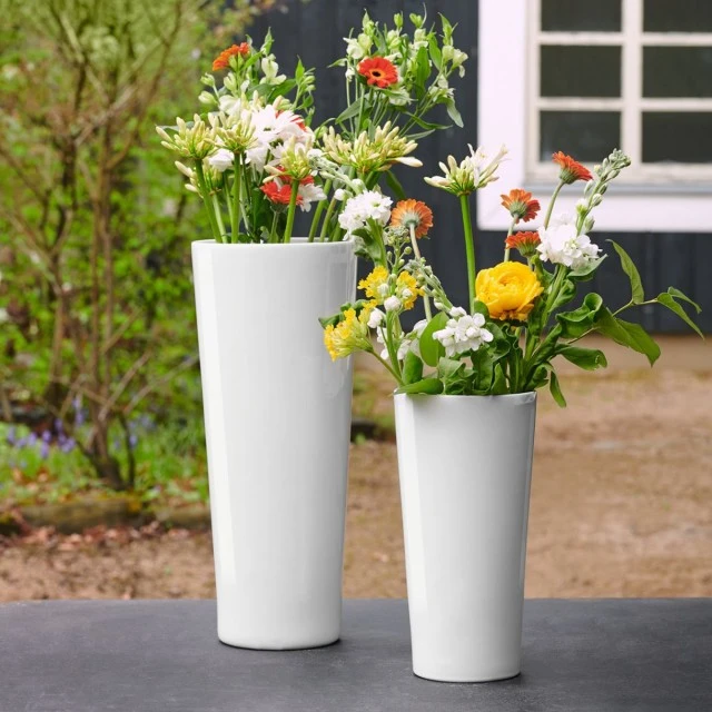 Ваза Mono 60см Цвят бяло