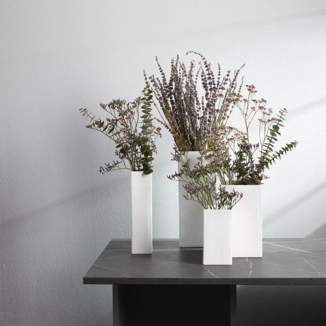 Vase Quadro 25cm Color white
