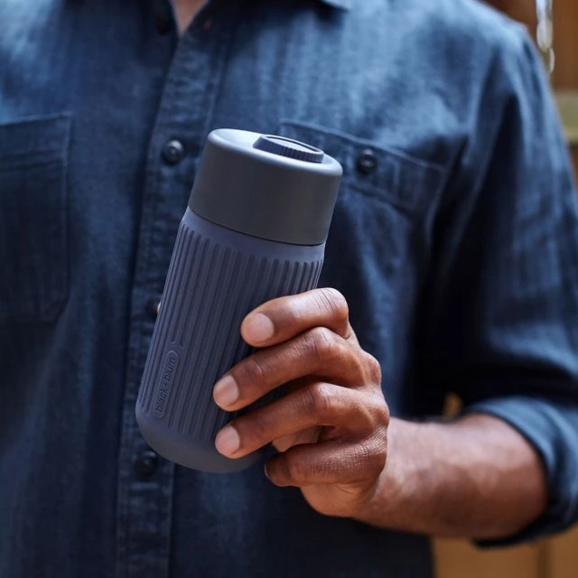 Glass travel mug Color gray