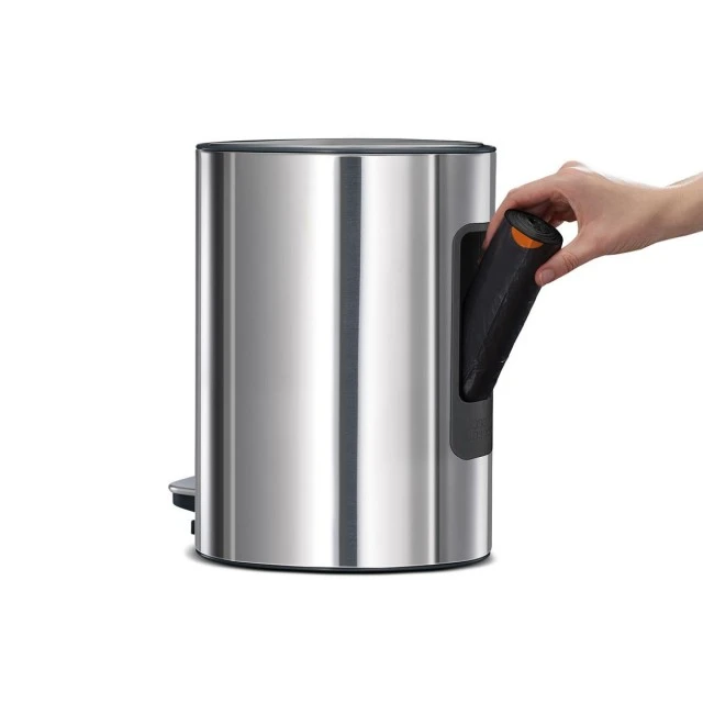 Κάδος απορριμμάτων EasyStore™ 5l σε χρώμα χάλυβα
