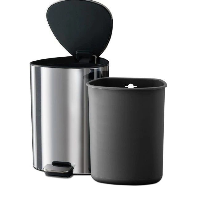 Κάδος απορριμμάτων EasyStore™ 5l σε χρώμα χάλυβα