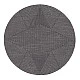 Кръгла подложка за сервиране Club Etoile 38см Цвят тъмно сиво