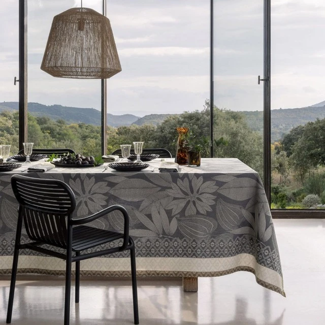 Tablecloth Nature Sauvage 175cm 250cm Color gray