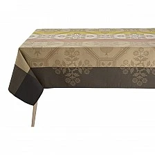 Hacienda tablecloth 175cm 250cm coated cotton Beige color