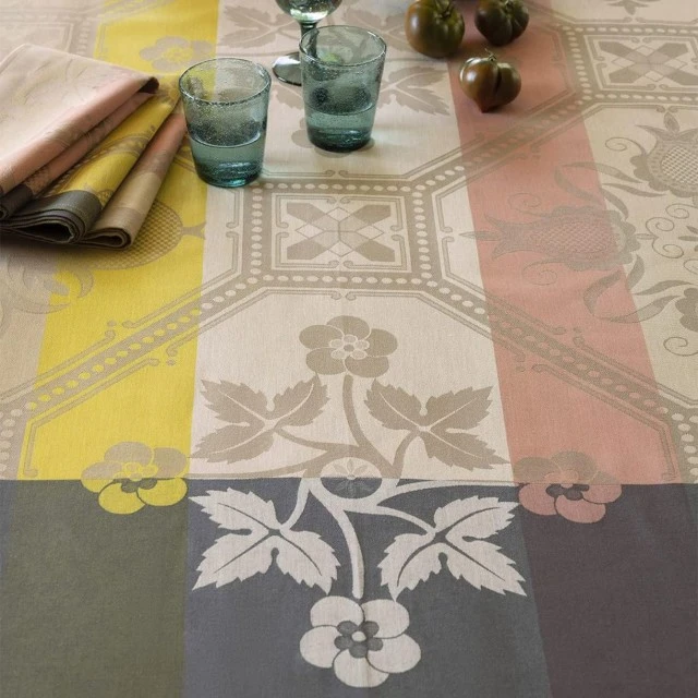 Τραπεζομάντηλο Hacienda 175cm 250cm Μπεζ χρώμα