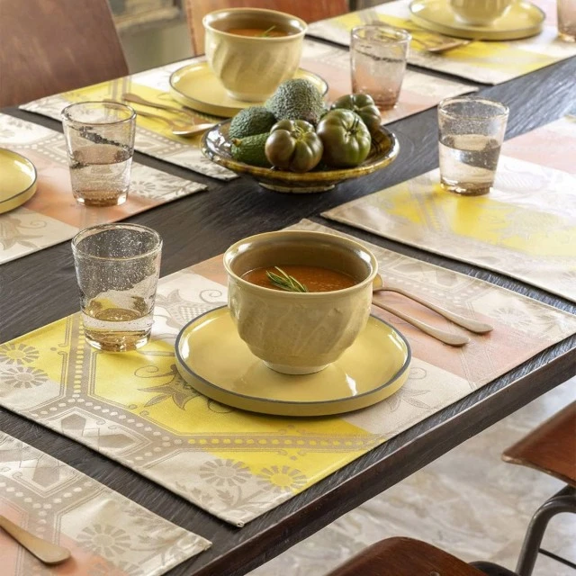 Placemat Hacienda coated cotton Beige color