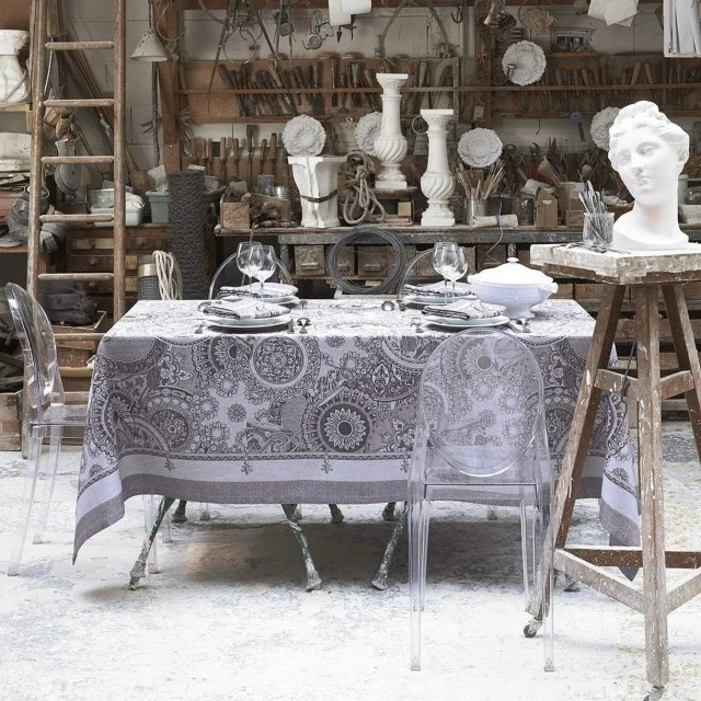 Покривка Porcelain 175см 250см Цвят сиво
