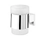 Toothbrush holder Bold Polished steel color