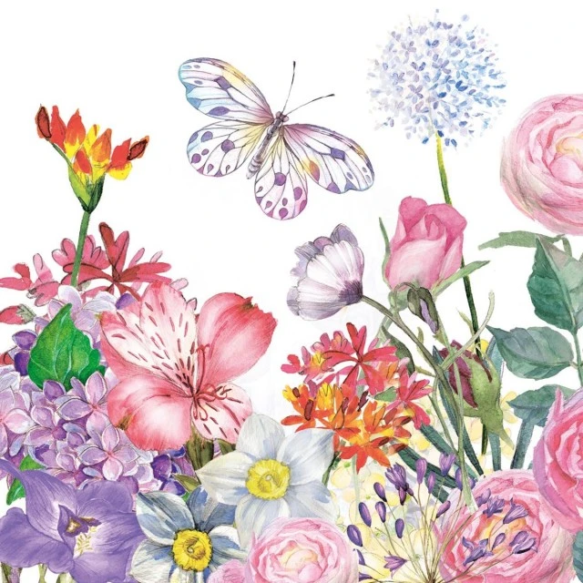 Салфетка 33см 33см 20бр Flower Garden