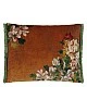 Fleurs D Artistes velvet cushion Orange color