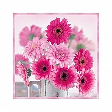 Napkin 25cm 25cm 20pcs Pink gerberas