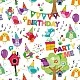 Салфетка 33см 33см 20бр Party time бяло