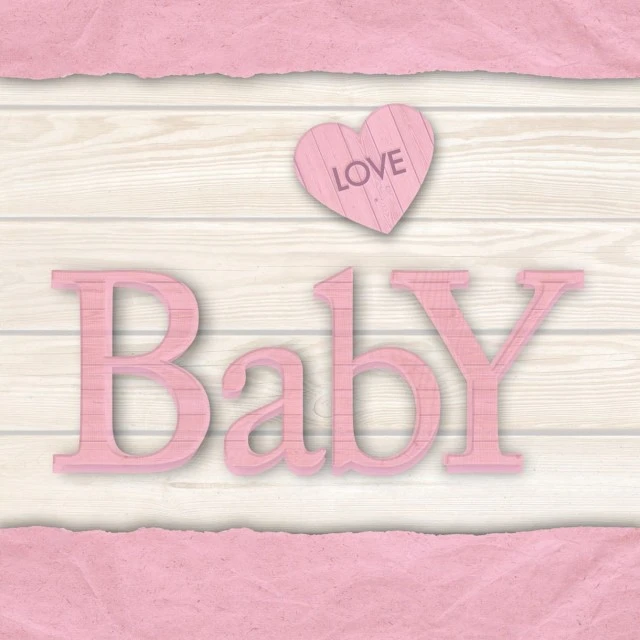 Салфетка 33см 33см 20бр Baby love girl