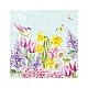 Napkin 25cm 25cm 20pcs Blooming garden turquoise