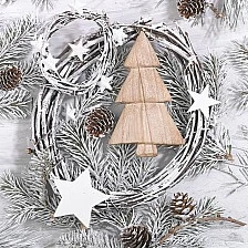 Салфетка 33см 33см 20бр White christmas