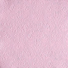 Салфетка 33см 33см 15бр Elegance розово