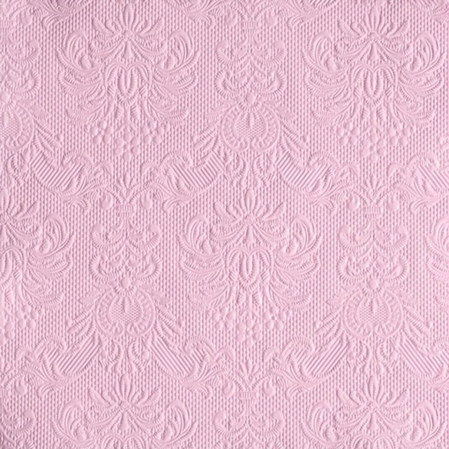 Салфетка 33см 33см 15бр Elegance розово