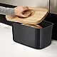 Bread box with bamboo lid Joseph Joseph Color black