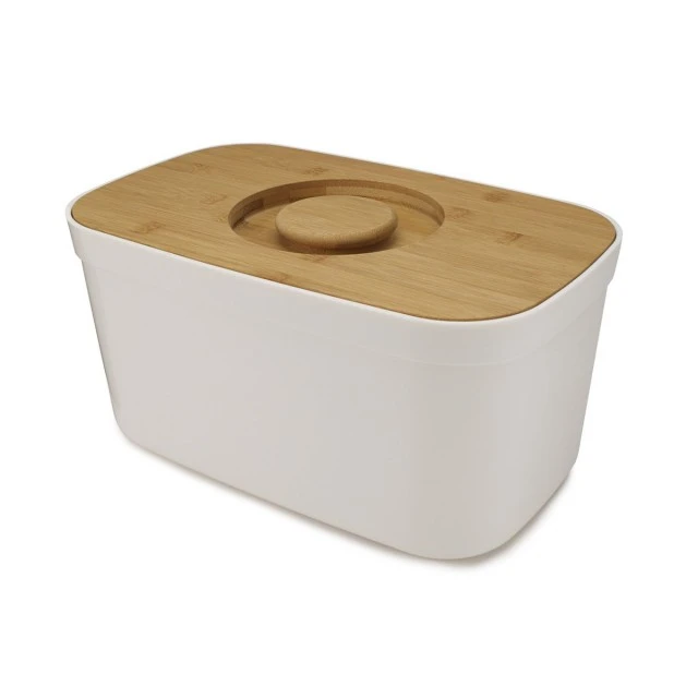 Кутия за хляб с бамбуков капак Joseph Joseph Цвят бяло