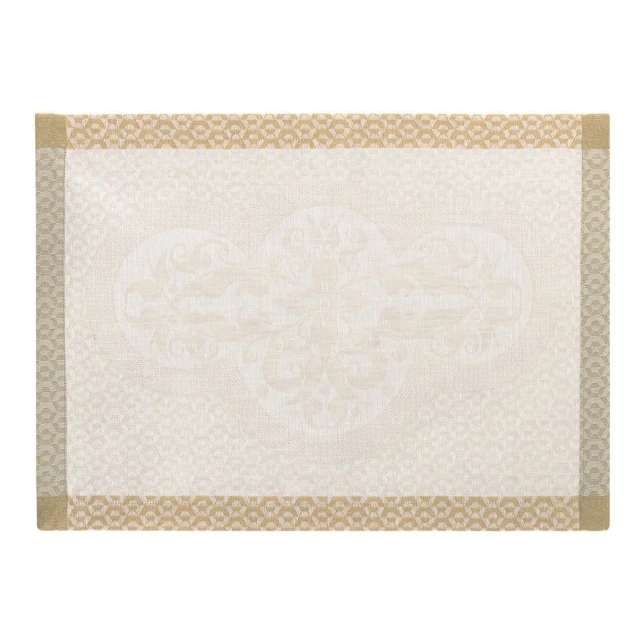 Placemat Evasion Celeste 100% linen 50cm 36cm Color beige