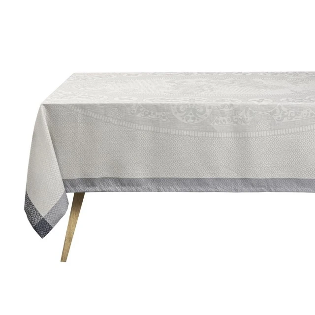Τραπεζομάντιλο Evasion Celeste 100% λινό 175cm 250cm Χρώμα γκρι