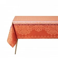 Τραπεζομάντιλο Mumbai 175cm 250cm βαμβακερό με επικάλυψη Χρώμα πορτοκαλί