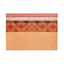Placemat Mumbai 50cm 36cm coated cotton Color orange