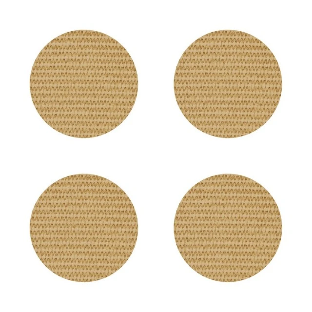 Σουβέρ Sisal Optic 4 τεμάχια Χρώμα κίτρινο