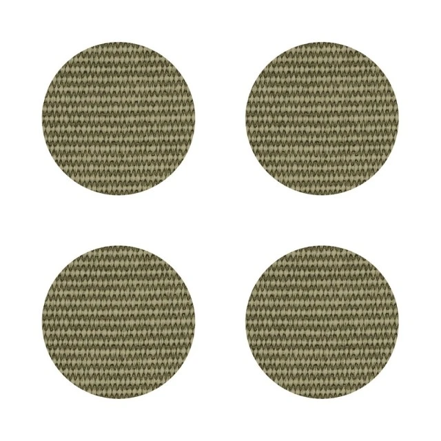 Sisal Optic coasters 4pcs Color green