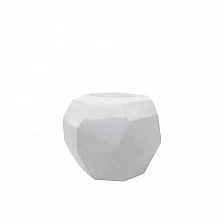 Vase Cubistic round Color white