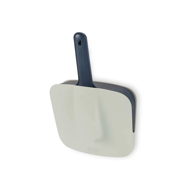 Brush and dustpan with wall mount Color blue