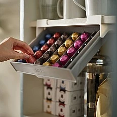 Чекмедже за кафе на капсули CupboardStore™ Цвят сиво