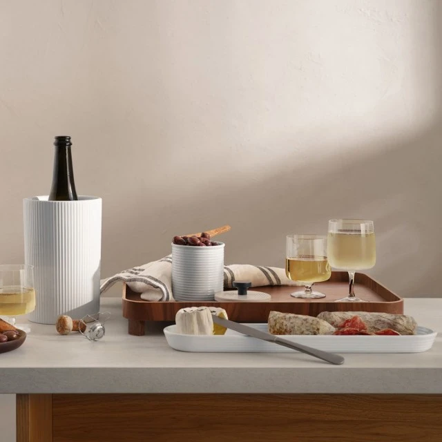Βάζο Kitchen'art 13,5cm 17cm Χρώμα λευκό