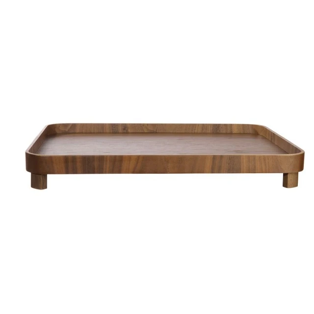 Tray with legs 45cm 36cm Walnut color